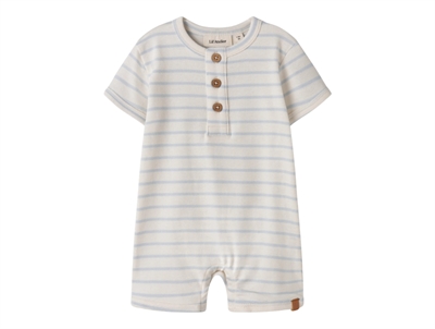 Lil Atelier romper coconut milk with light blue stripes