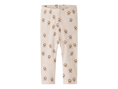 Name It leggings peyote melange with lion print