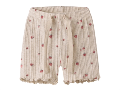Name It shorts peyote melange with strawberry print