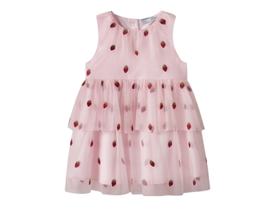 Name It tulle dress cradle pink with strawberry embroidery