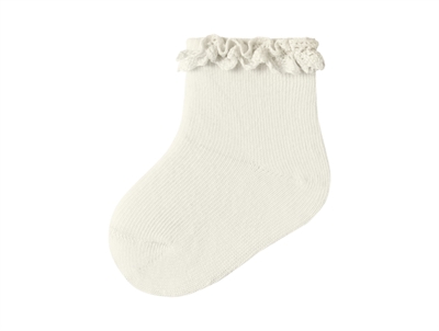 Name It socks cloud dancer with frill trim
