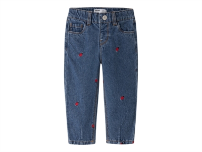 Name It jeans medium blue denim with ladybug embroidery
