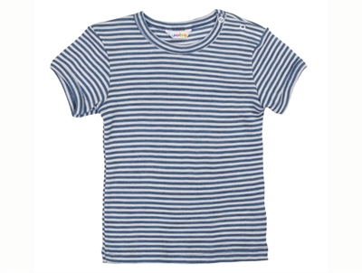 Joha blue striped wool/silk t-shirt