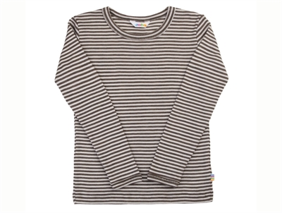 Joha brown striped wool/silk top
