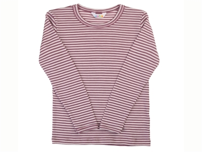 Joha heather wool/silk top with stripes