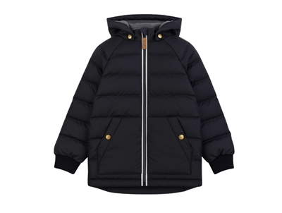 Mikk-line dark navy PU winter jacket