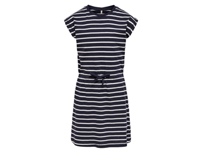 Kids ONLY black/cloud dancer striped dress
