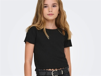 Kids ONLY black o-neck top