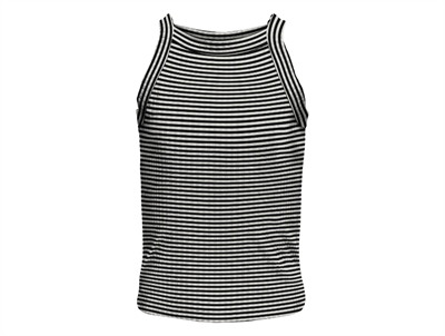 Kids ONLY black/cloud dancer striped top
