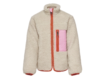 Kids ONLY eggnog/sweet lilac teddy transition jacket