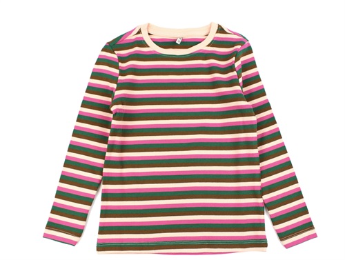 Kids ONLY tropical peach/fuchsia rose striped top