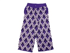 Kids ONLY acai black and frosted almond pattern glitter stripe trousers