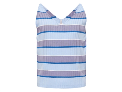 Kids ONLY clear sky/lavender frost striped top