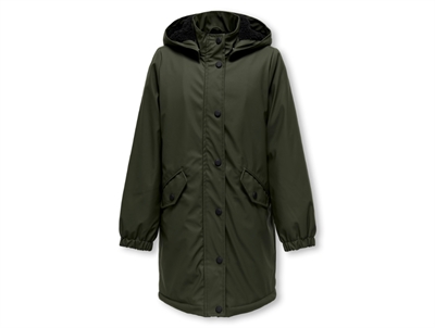 Kids ONLY rosin/black sherpa lined raincoat