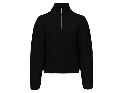 Kids ONLY black zip pullover knit sweater