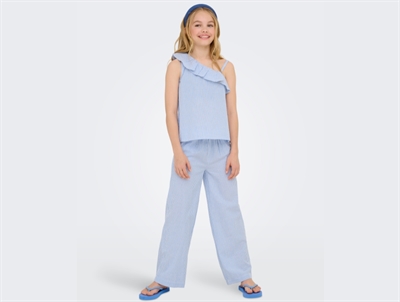 Kids ONLY cloud dancer/clear sky striped pants