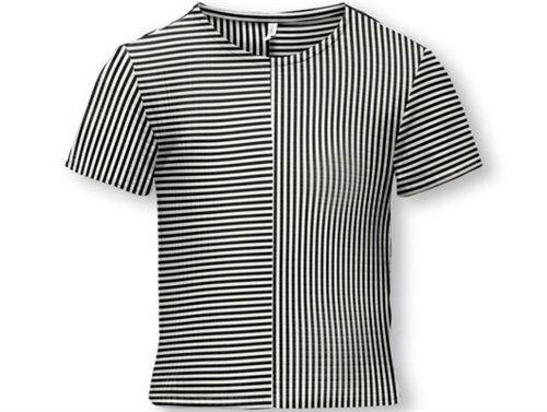 Kids ONLY top black/cloud dancer striped