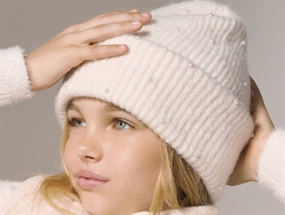 Kids ONLY island green rib beanie hat