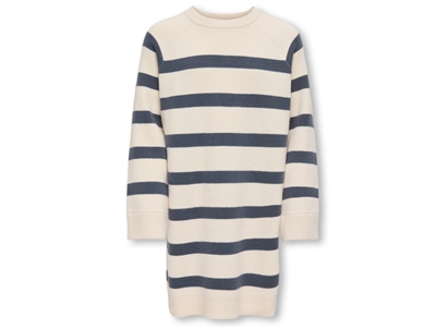 Kids ONLY medium grey melange turtleneck knit dress