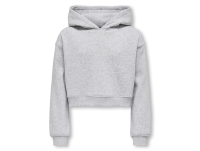 Kids ONLY hoodie light grey melange with loose fit