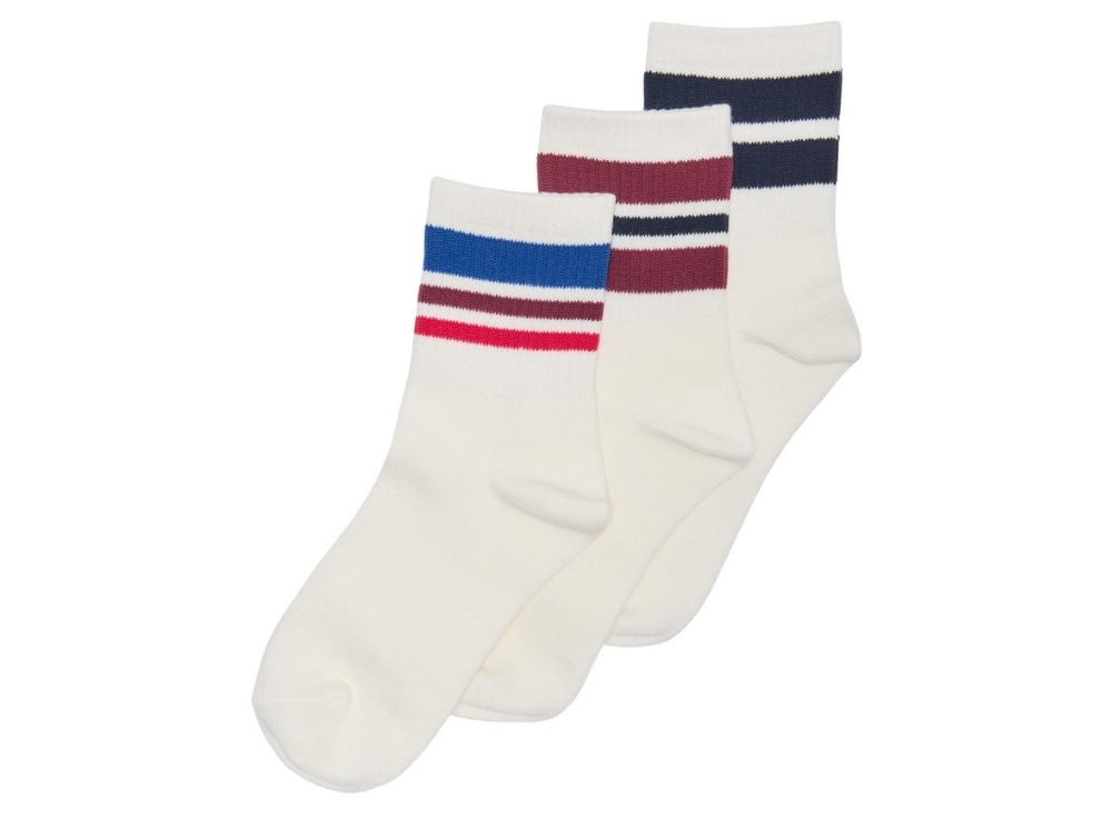 KIDS ONLY socks cloud dancer with stripes (3-pack)