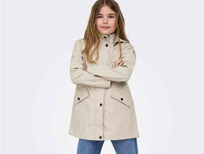 Kids ONLY rosin/black sherpa lined raincoat