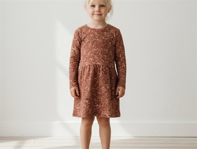 Wheat dress Odile apple butter flowers