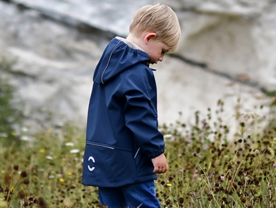 Mikk-line softshell jacket blue nights with fleece lining