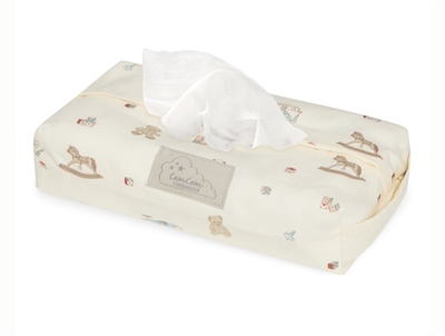 Cam Cam Copenhagen wet wipes cover with vintage toys print