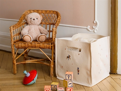 Cam Cam Copenhagen canvas storage basket with vintage toys print