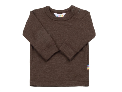 Joha light grey melange shirt merino wool  
