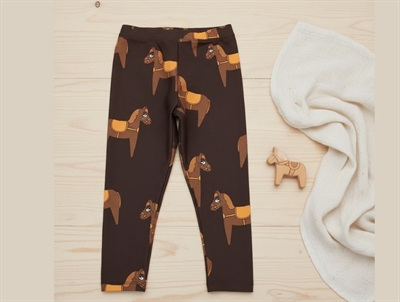 Mini Rodini baths leggings horse brown