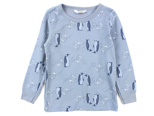 Joha blouse blue penguin wool/cotton