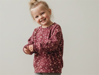 Soft Gallery blouse Galou oxblood red flowery