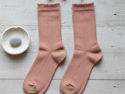 Noa Noa Miniature socks cameo brown glitter