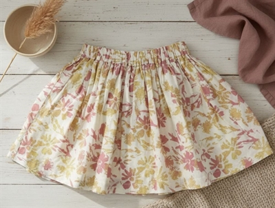 Noa Noa Miniature print offwhite/rosa/yellow skirt watercolour