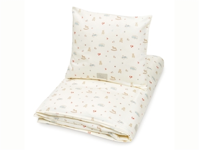 Cam Cam Copenhagen junior bedding with vintage toys print