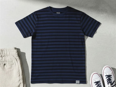 Mads Nørgaard t-shirt Thorlino navy/black stripes