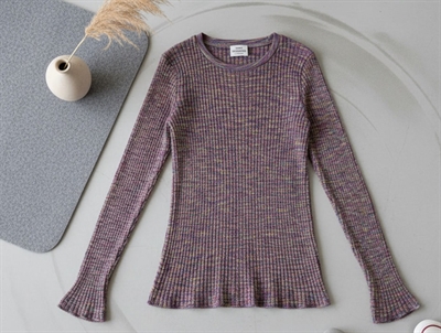 Mads Nørgaard Talino top black/multi mouline