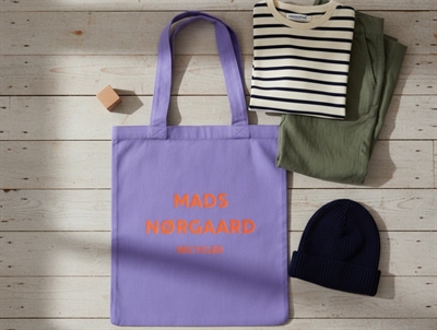 Mads Nørgaard tote bag Atoma paisley purple