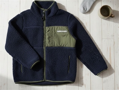 Mads Nørgaard sky captain/tarmac teddy fleece jacket Jeffo