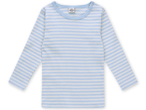 Mads Nørgaard Tobinino t-shirt cashmere blue/vanilla ice striped