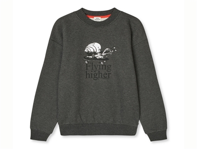 Mads Nørgaard Jeffo fleece jacket black with brown chest pocket