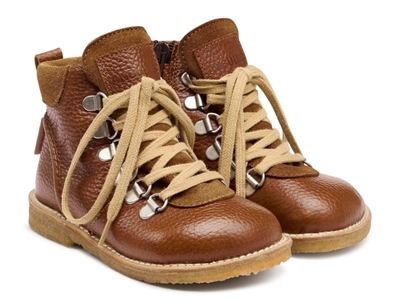 Angulus black/cognac winter boots with TEX