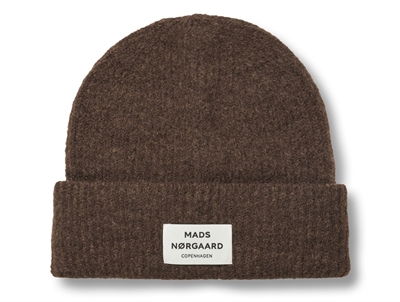 Mads Nørgaard Anju beanie desert palm with rib and logo tag (adult)