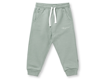 Mads Nørgaard Pavo sweatpants slate grey with logo print