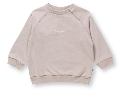Mads Nørgaard Sirius sweatshirt atmosphere with logo print and snap buttons