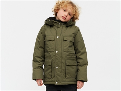 Mads Nørgaard Jakuni winter jacket grape leaf with detachable hood