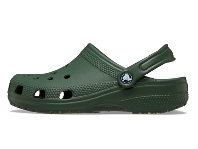 Crocs Classic clog sandal field green with heel strap
