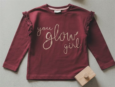 En Fant t-shirt cordovan glitter
